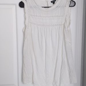 Torrid White Sleeveless Top